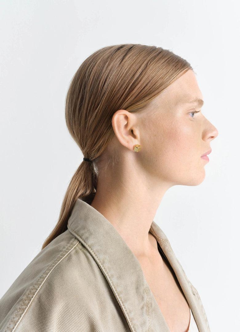 Christophe Lemaire BOUCLES D'OREILLE ABACUS DORÉES