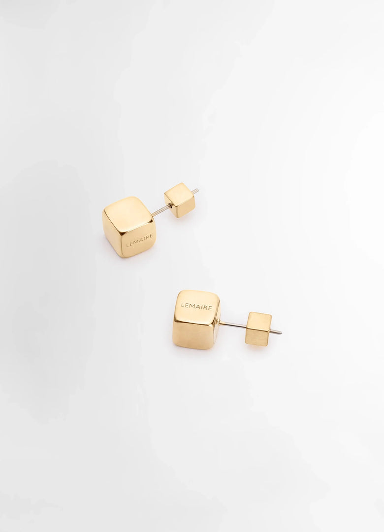 Christophe Lemaire BOUCLES D'OREILLE ABACUS DORÉES