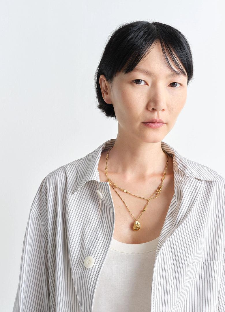 Christophe Lemaire BOUCLES D'OREILLES ESTAMPE