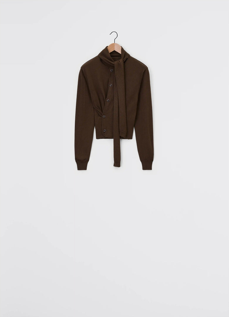 Christophe Lemaire CARDIGAN TWISTED À ÉCHARPE