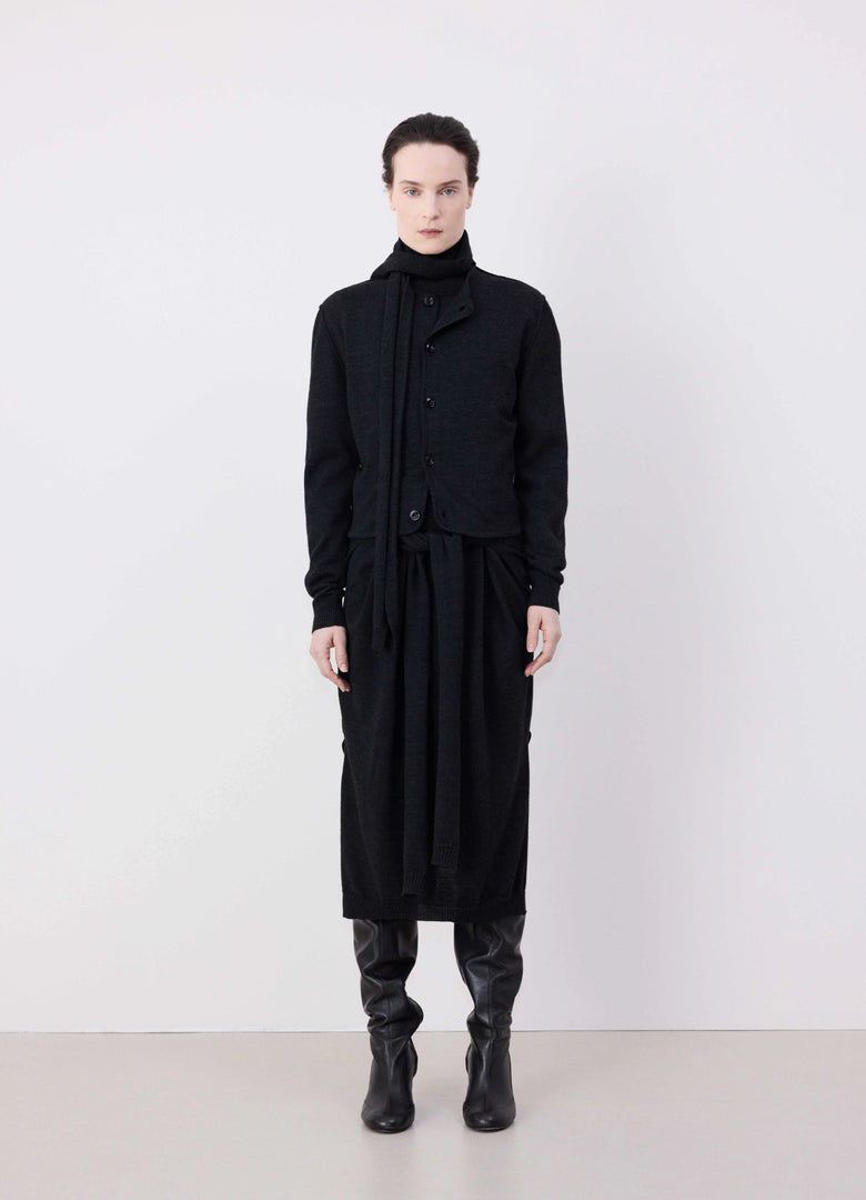 Christophe Lemaire CARDIGAN TWISTED À ÉCHARPE