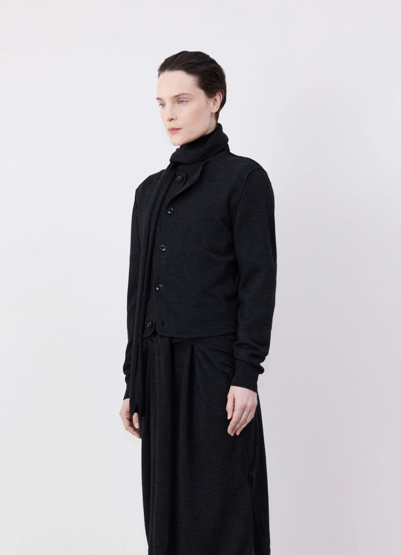 christophe lemaire CARDIGAN TWISTED À ÉCHARPE