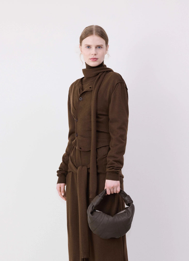 christophe lemaire CARDIGAN TWISTED À ÉCHARPE