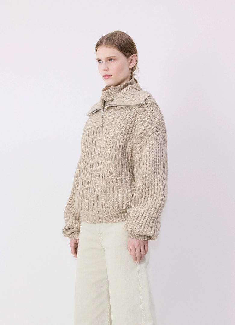 Christophe Lemaire CARDIGAN ZIPPÉ À COL CAMIONNEUR
