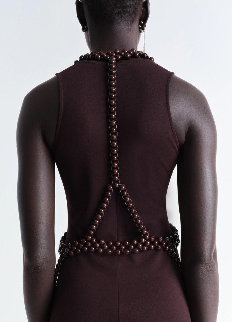Christophe Lemaire CEINTURE BRETELLES À PERLES