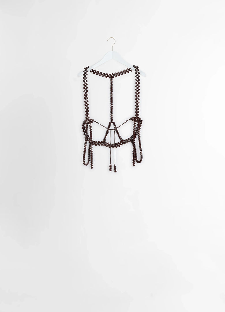 Christophe Lemaire CEINTURE BRETELLES À PERLES