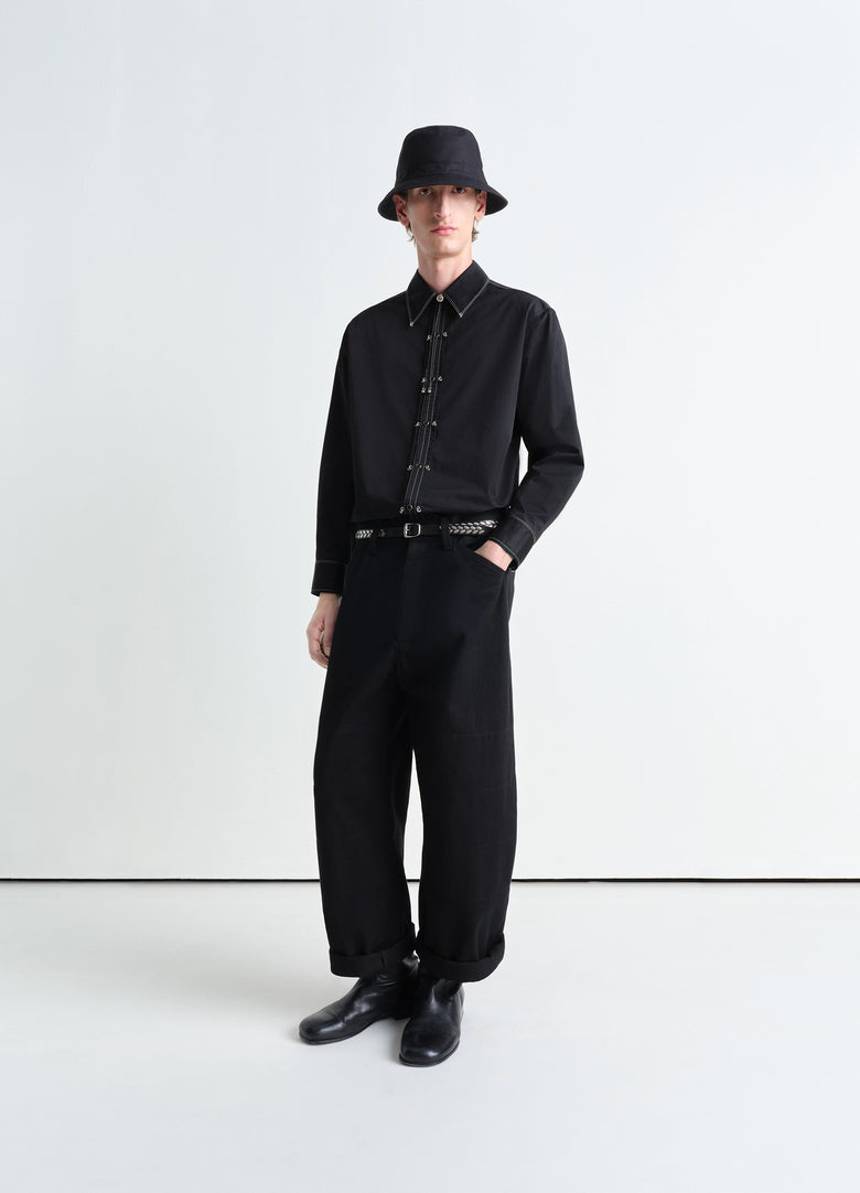 Christophe Lemaire CHEMISE À ORNEMENTS MÉTALLISÉS