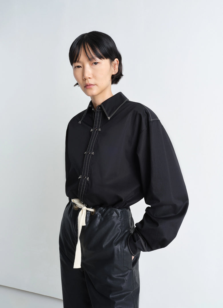 Christophe Lemaire CHEMISE À ORNEMENTS MÉTALLISÉS