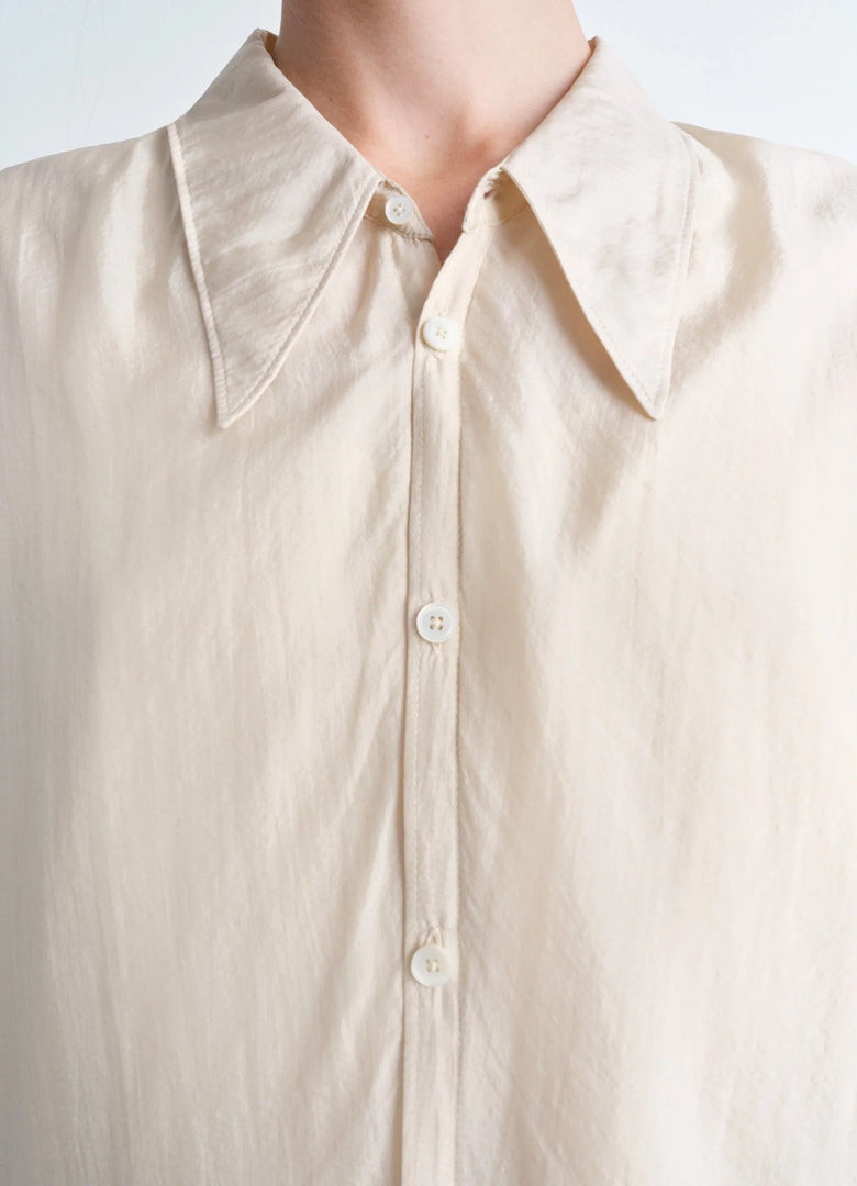 Christophe Lemaire CHEMISE LÉGÈRE À COL POINTU