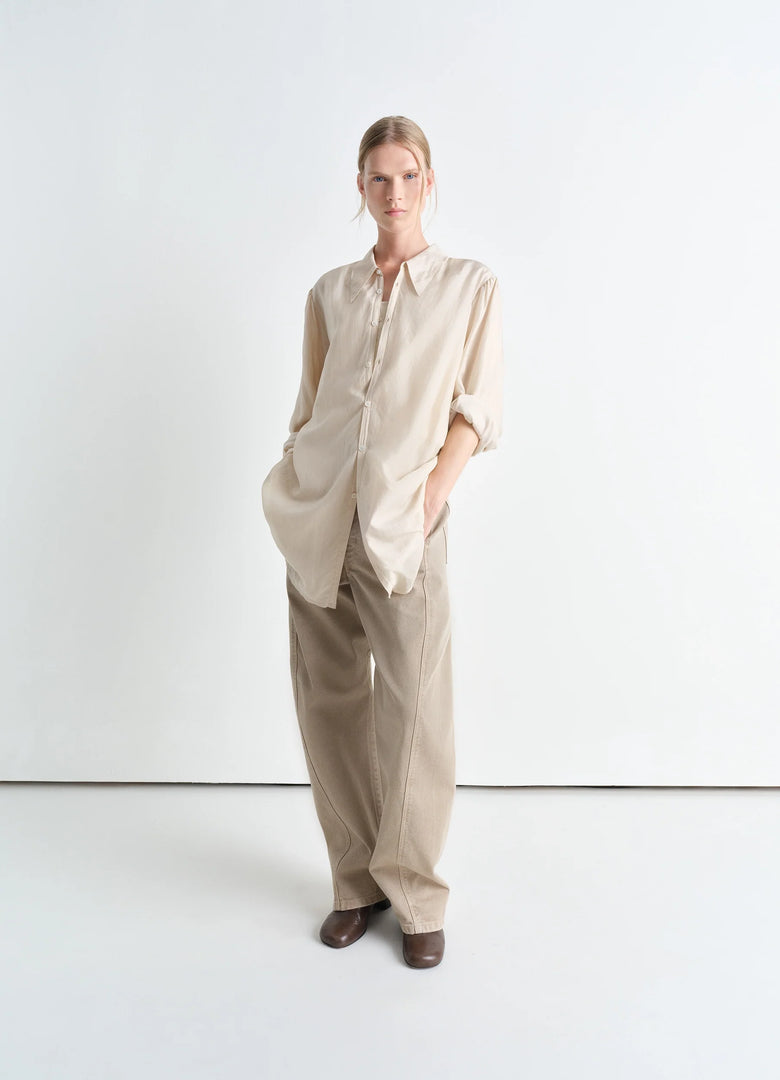 Christophe Lemaire CHEMISE LÉGÈRE À COL POINTU