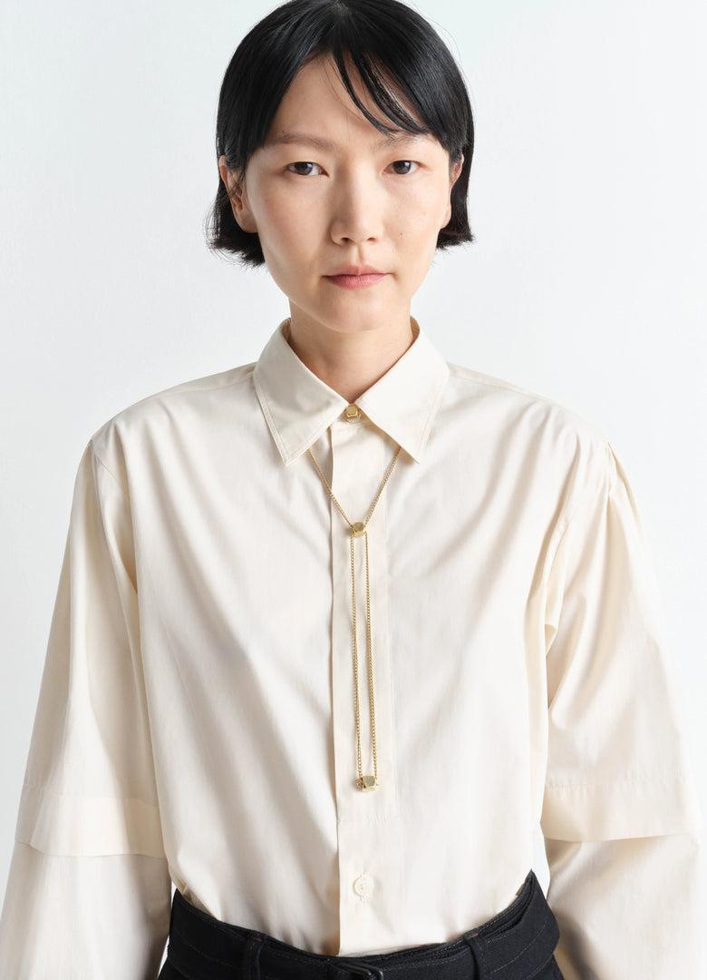 Christophe Lemaire COLLIER ABACUS BOLO TIE DORÉ