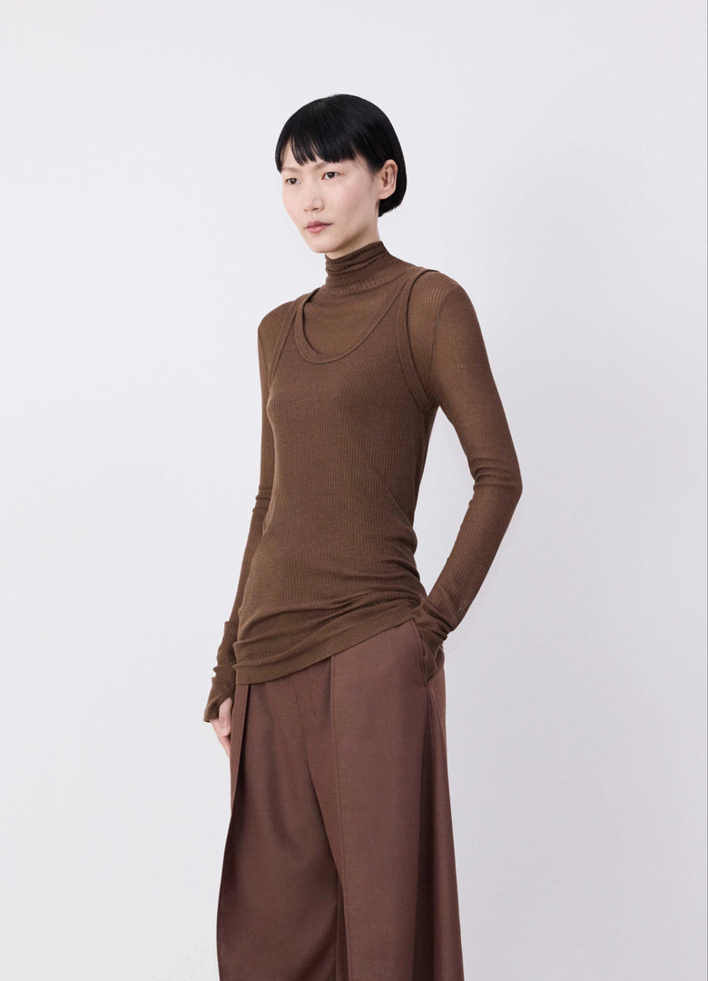 christophe lemaire DÉBARDEUR CÔTELÉ SANS COUTURES