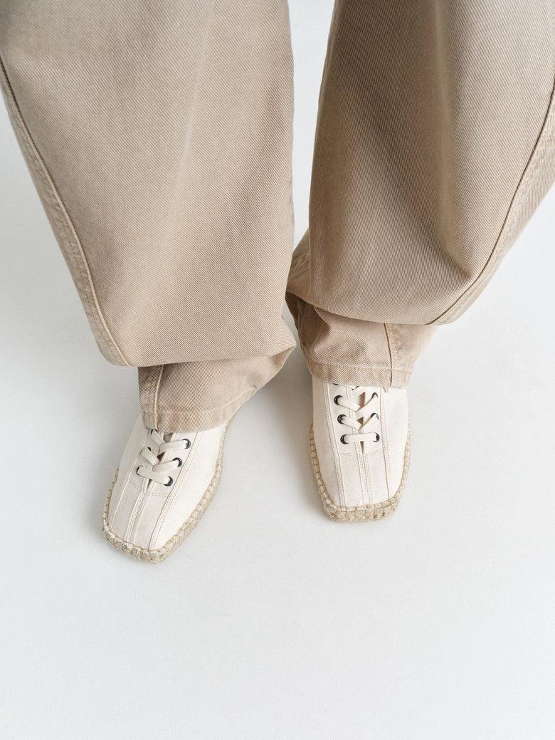 Christophe Lemaire ESPADRILLES LINOLÉUM À LACETS