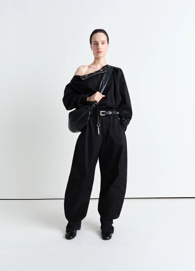 Christophe Lemaire HAUT À ORNEMENTS MÉTALLISÉS