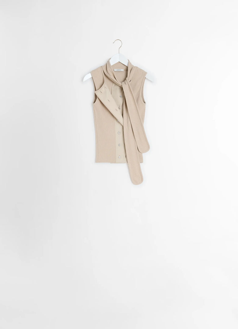 Christophe Lemaire HAUT AJUSTÉ ASYMÉTRIQUE