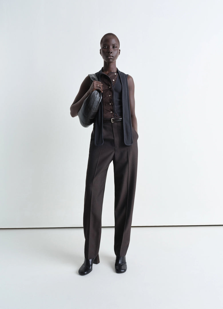 Christophe Lemaire HAUT AJUSTÉ ASYMÉTRIQUE