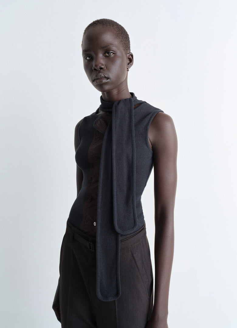 christophe lemaire HAUT AJUSTÉ ASYMÉTRIQUE