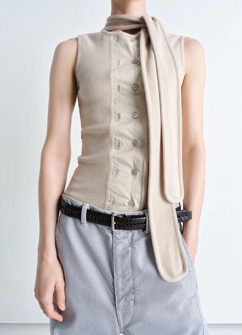 christophe lemaire HAUT AJUSTÉ ASYMÉTRIQUE