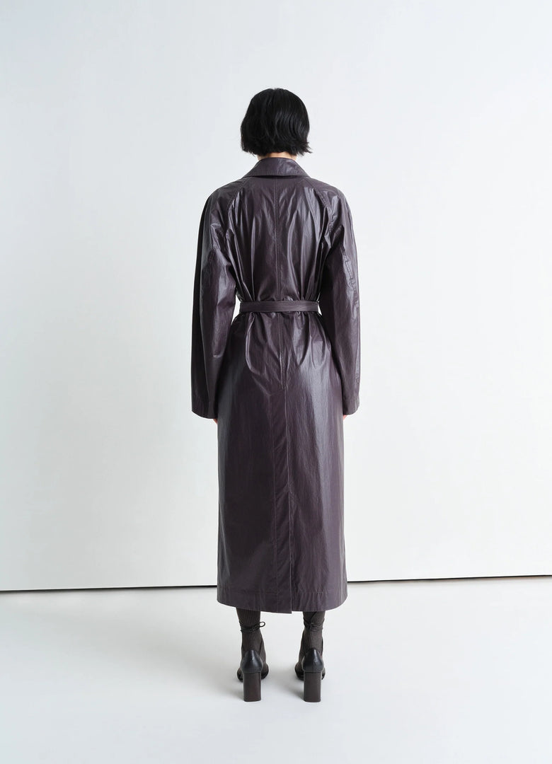 Christophe Lemaire MANTEAU CEINTURÉ LÉGER