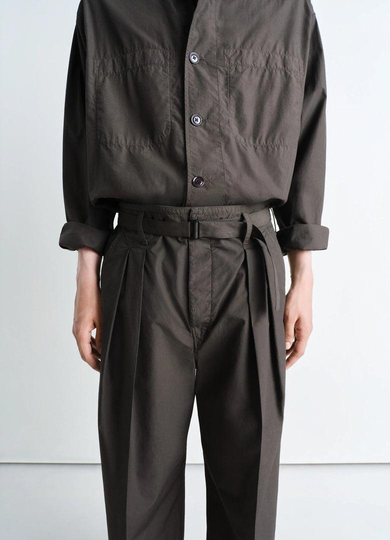 Christophe Lemaire PANTALON À PLIS CEINTURÉ