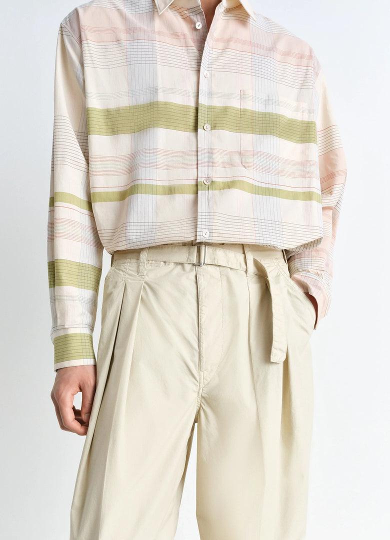 Christophe Lemaire PANTALON À PLIS CEINTURÉ