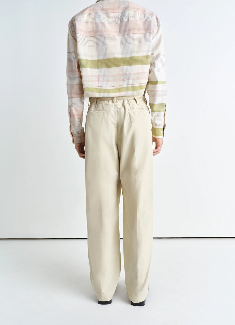 Christophe Lemaire PANTALON À PLIS CEINTURÉ