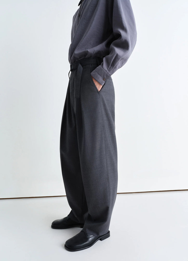 Christophe Lemaire PANTALON À PLIS CEINTURÉ