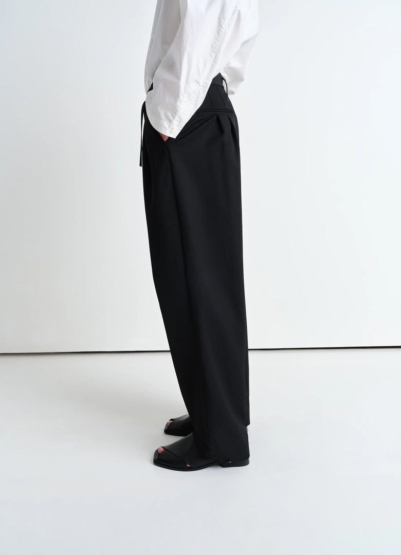 Christophe Lemaire PANTALON À PLIS ET CORDON