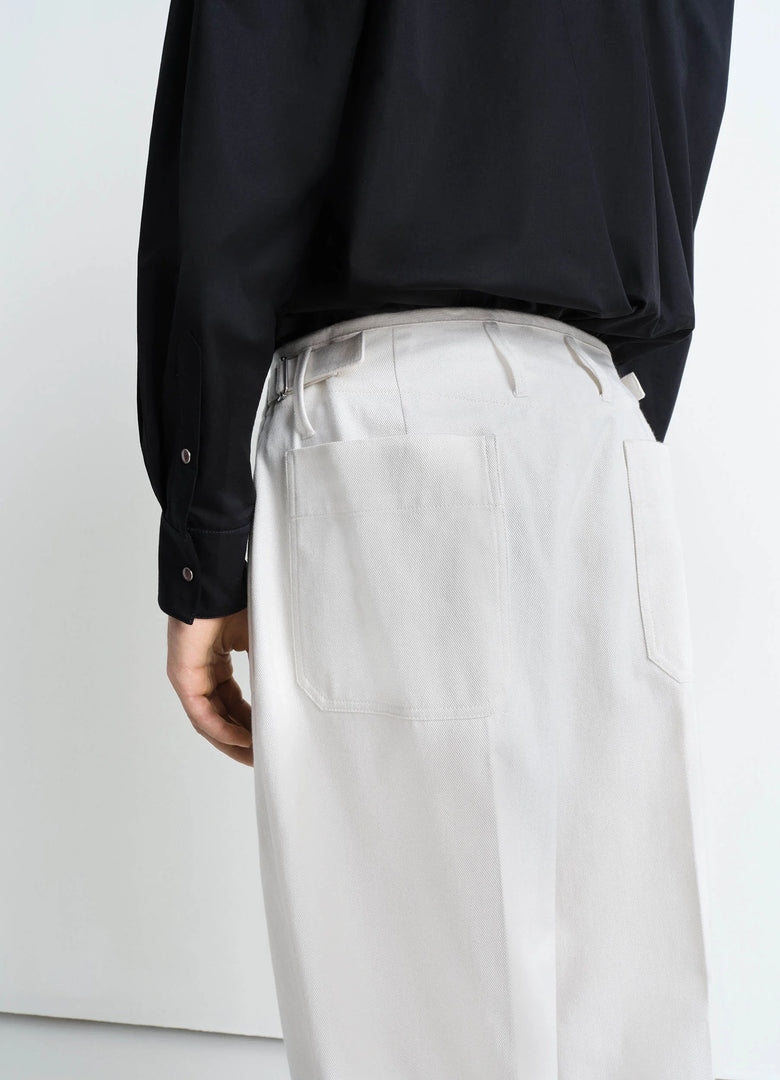 Christophe Lemaire PANTALON CAROTTE À PLIS