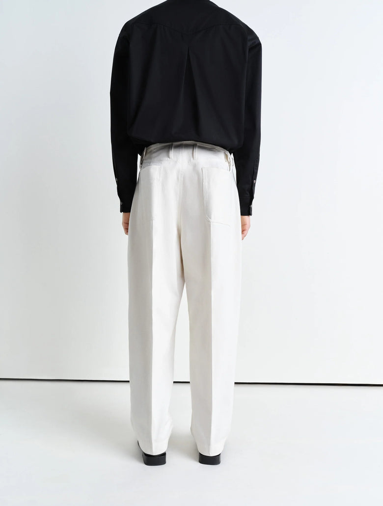 Christophe Lemaire PANTALON CAROTTE À PLIS