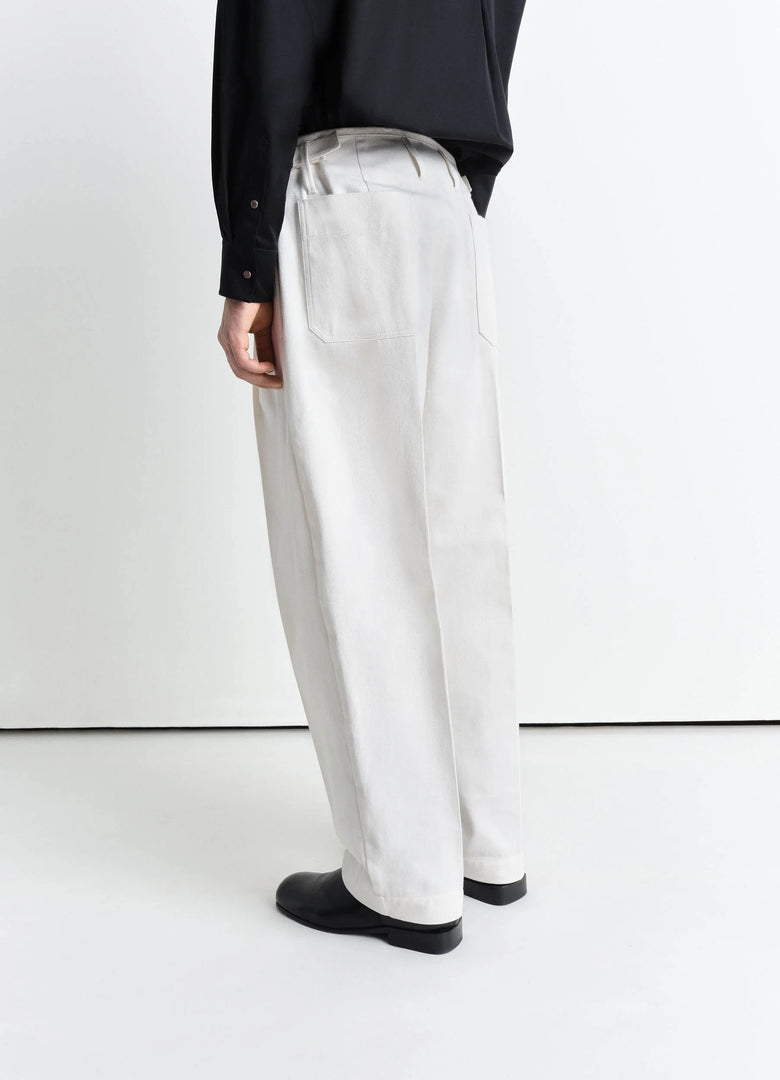 Christophe Lemaire PANTALON CAROTTE À PLIS