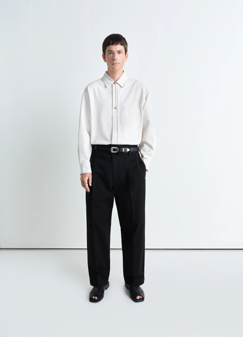 christophe lemaire PANTALON CAROTTE À PLIS