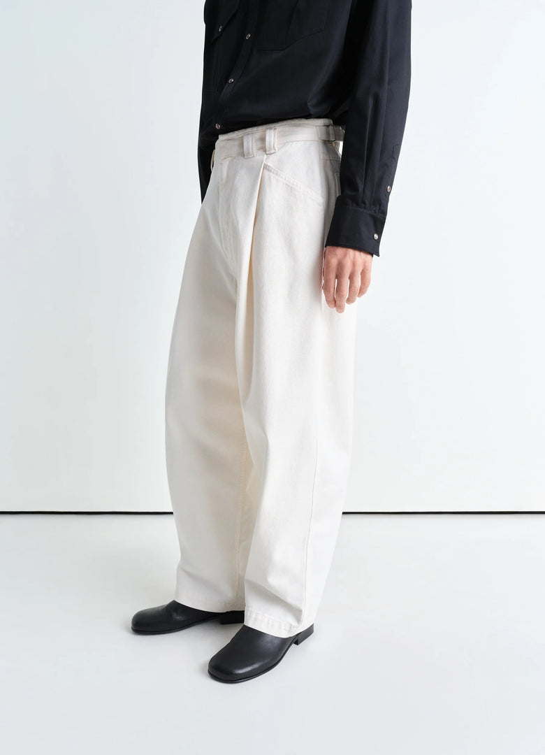Christophe Lemaire PANTALON WORKWEAR À PLIS