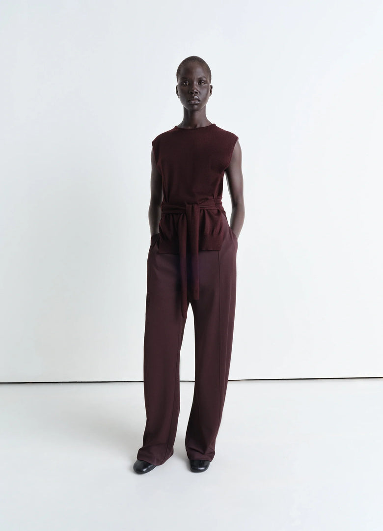 Christophe Lemaire PULL SANS MANCHES TROMPE-L'ŒIL