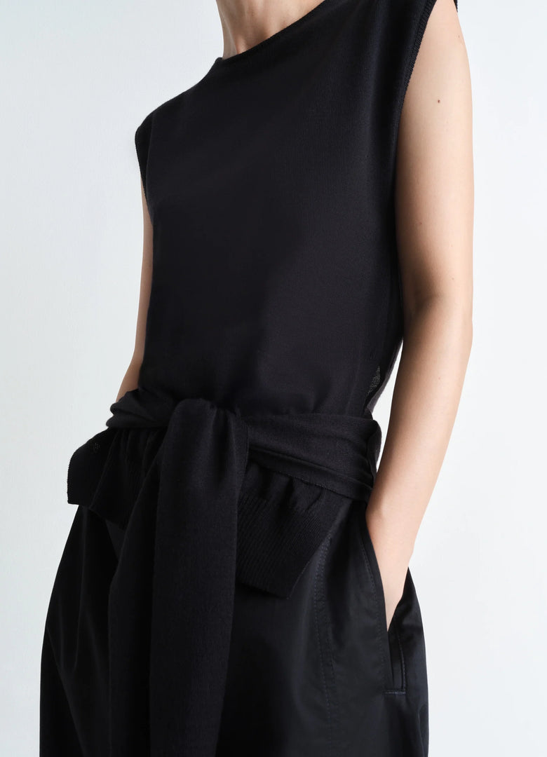 Christophe Lemaire PULL SANS MANCHES TROMPE-L'ŒIL