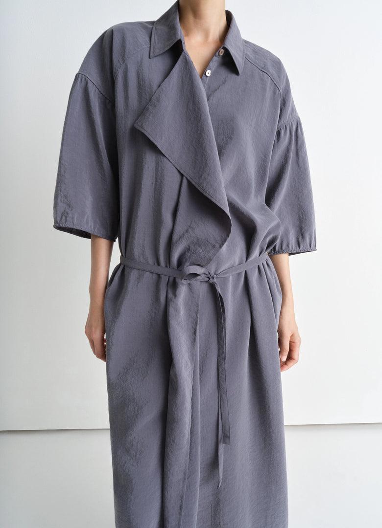 Christophe Lemaire ROBE CHEMISE ASYMÉTRIQUE