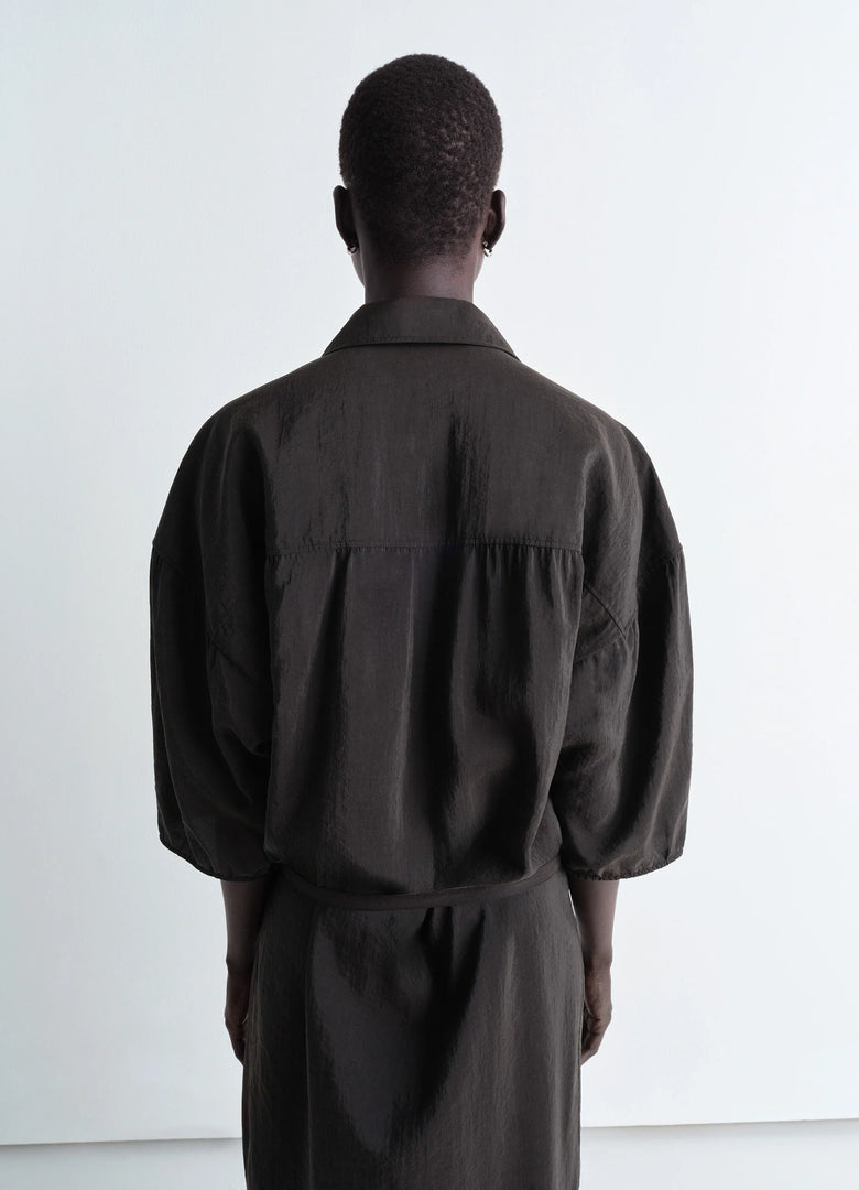 Christophe Lemaire ROBE CHEMISE ASYMÉTRIQUE