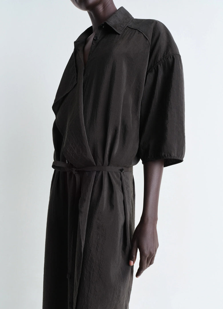 Christophe Lemaire ROBE CHEMISE ASYMÉTRIQUE