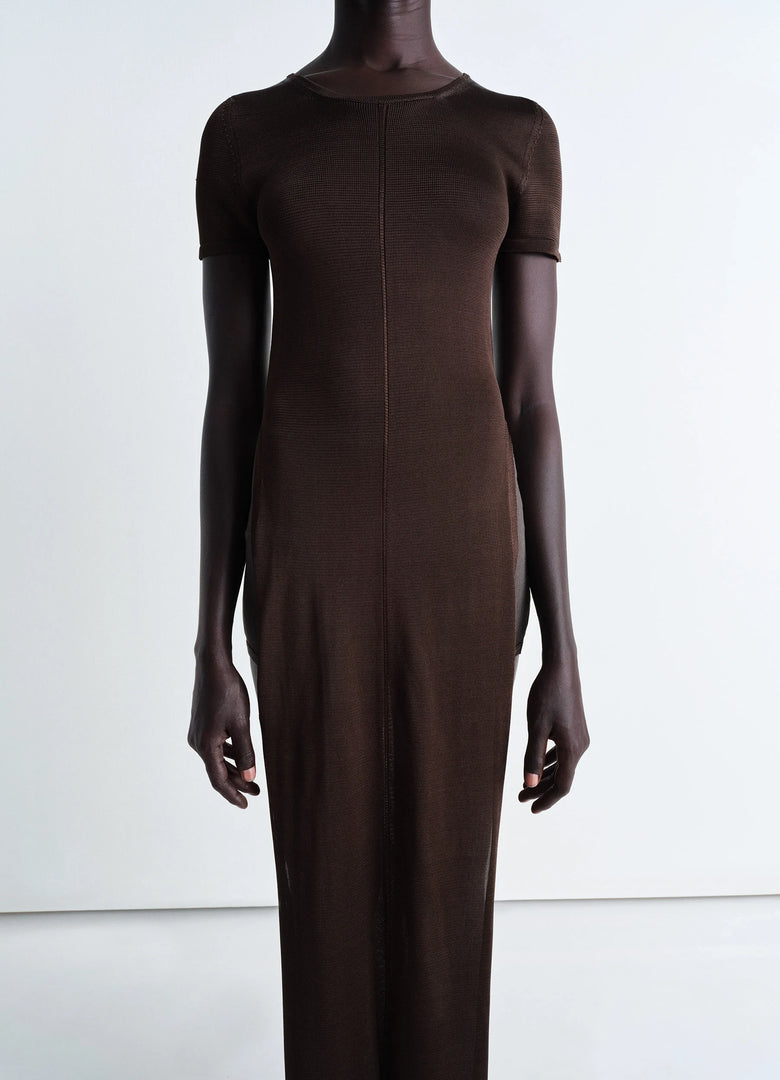 Christophe Lemaire ROBE COLONNE À FENTES