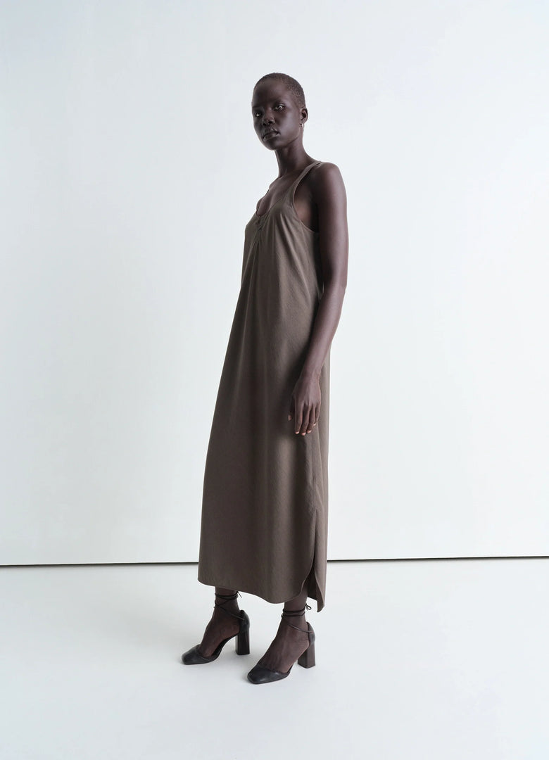 Christophe Lemaire ROBE DÉBARDEUR COUPÉE EN BIAIS