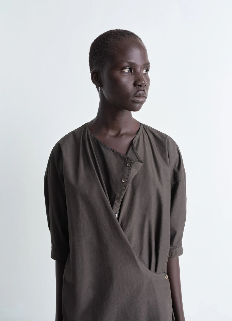 Christophe Lemaire ROBE TWISTED À MANCHES COURTES