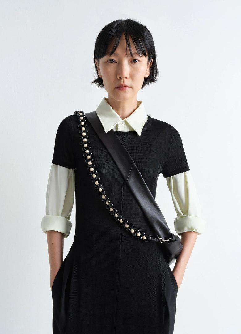 Christophe Lemaire SAC CROISSANT MEDIUM À PERLES