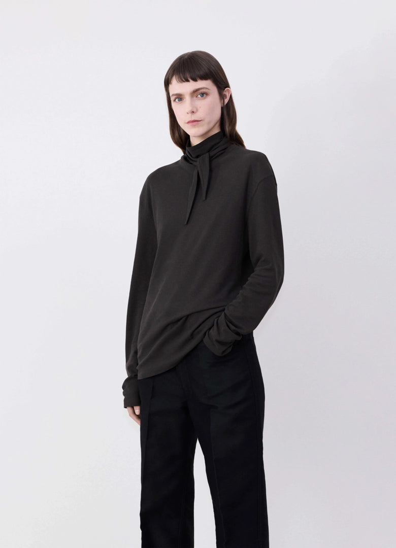 christophe lemaire HAUT À FOULARD ET MANCHES LONGUES