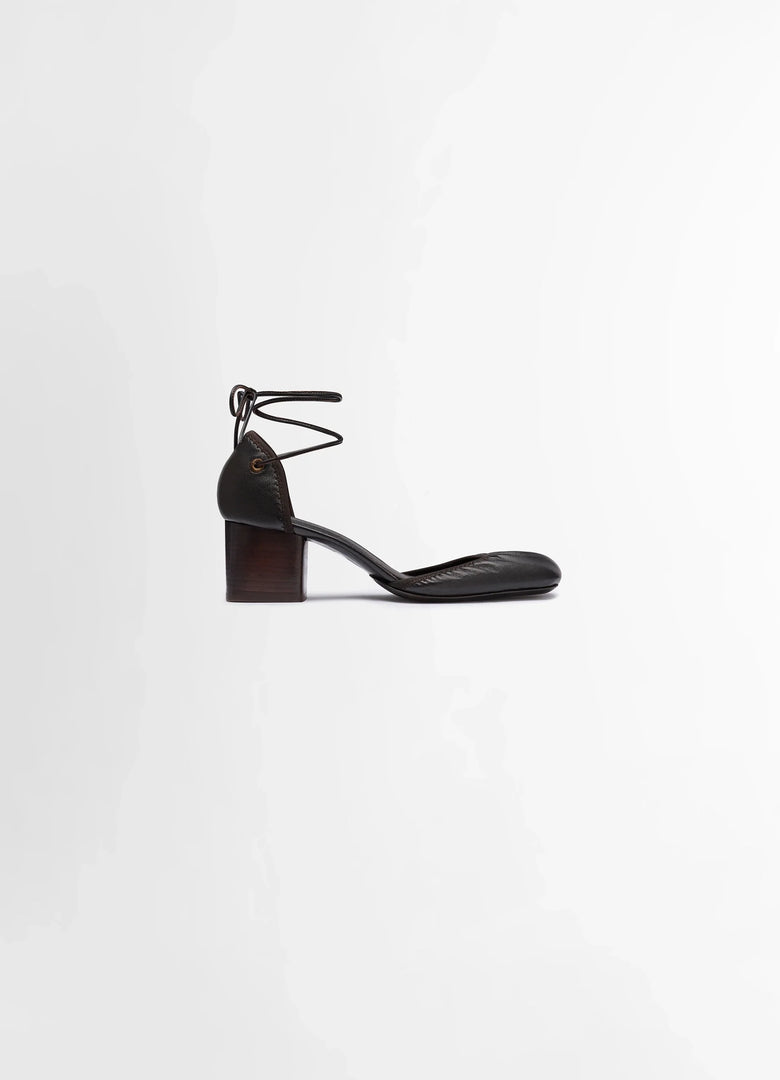 christophe lemaire MICRO BALLERINES À TALON CARRÉ DE 55MM