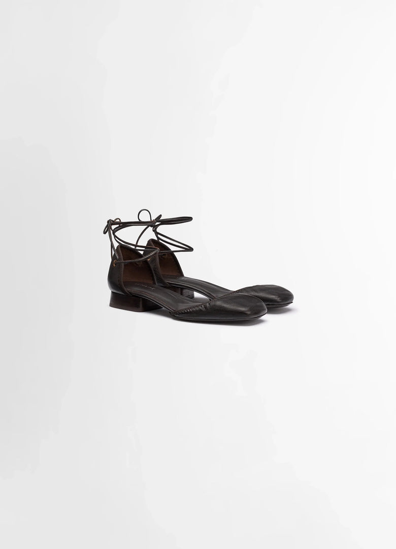 Christophe Lemaire MICRO BALLERINES À TALON CARRÉ PLAT
