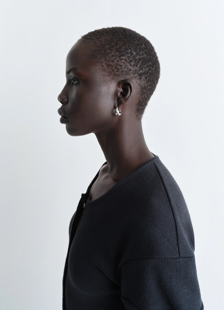 Christophe Lemaire MINI BOUCLES D'OREILLE DROP INCURVÉES