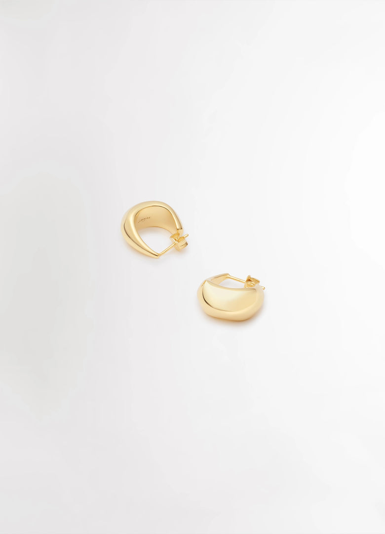 Christophe Lemaire MINI BOUCLES D'OREILLE DROP INCURVÉES