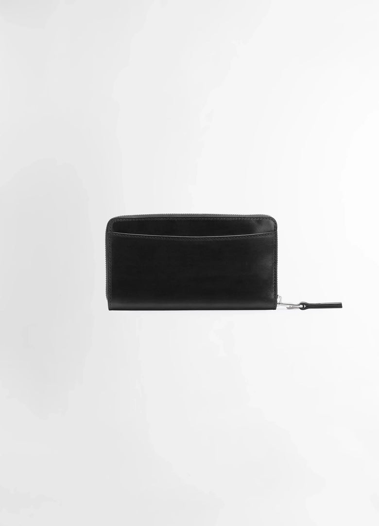 Christophe Lemaire PORTEFEUILLE CONTINENTAL ZIP PATINA