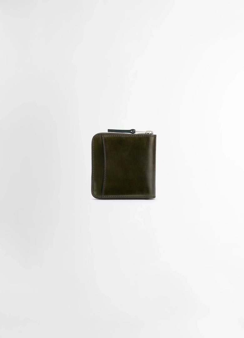 Christophe Lemaire PORTEFEUILLE PLIABLE COMPACT À ZIP PATINA