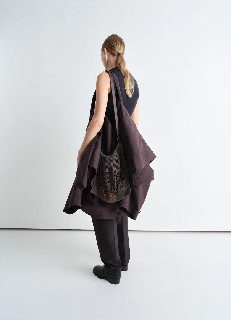 Christophe Lemaire SAC FILET FILT BANDOULIÈRE GRAND MODÈLE